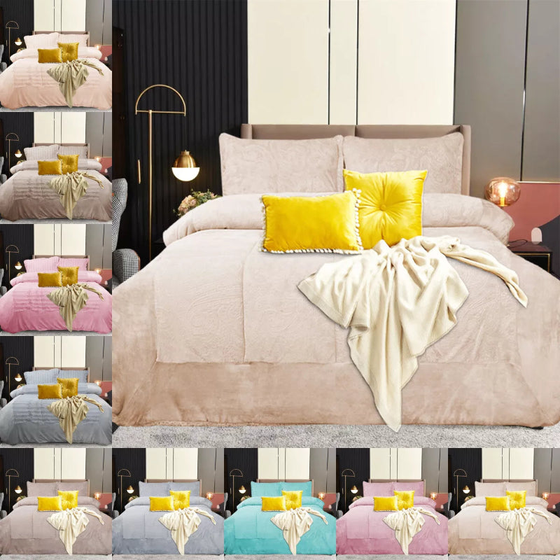 Teddy Fleece Velvet Bedspread